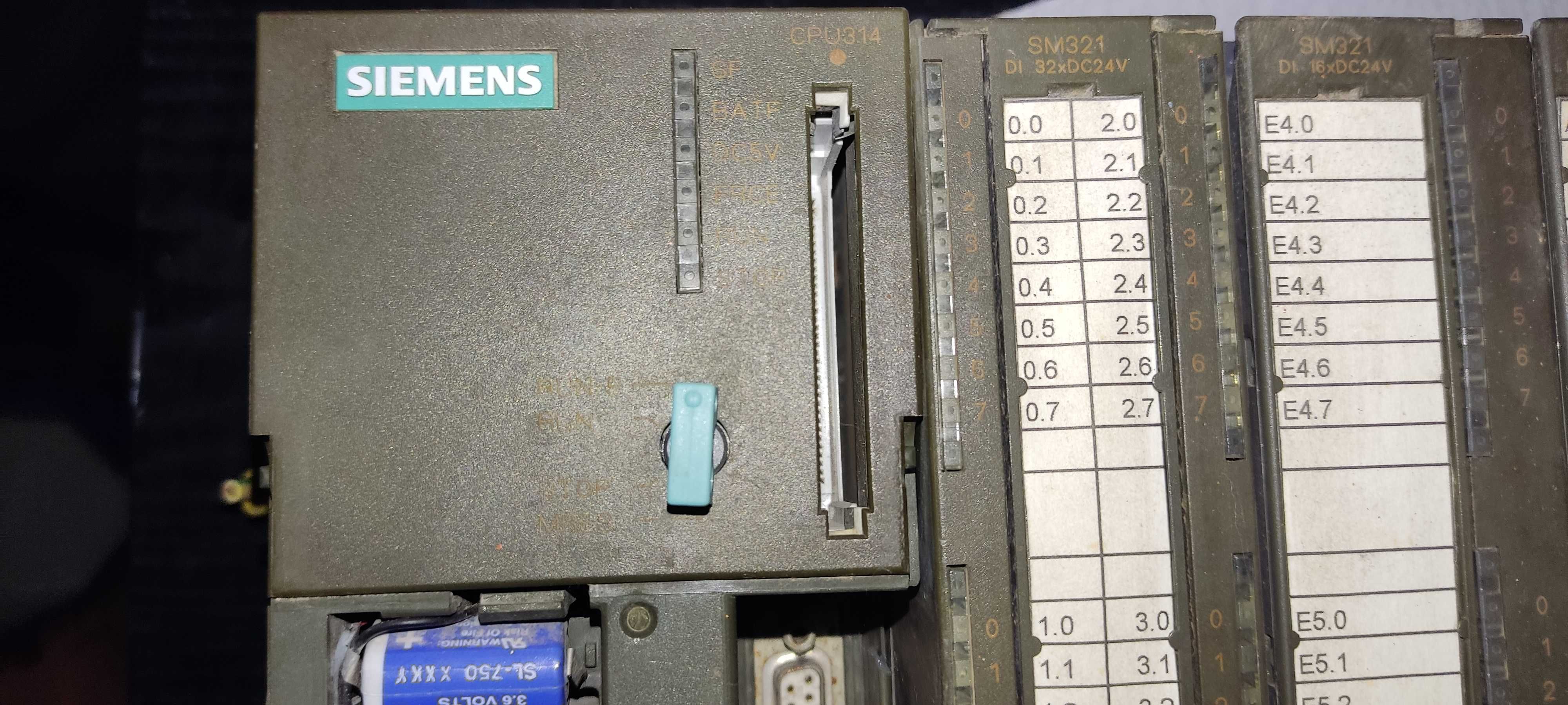 SIEMENS SIMATIC S7-300 CPU314 6ES7 314-1AE04-0AB0 plus karty