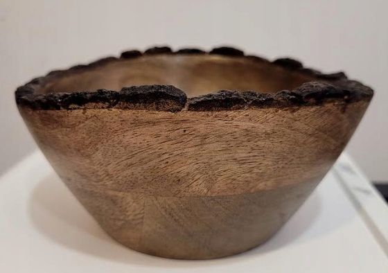 MISKA 16x 15 x 7cm Drewno mango , ciemny brąz