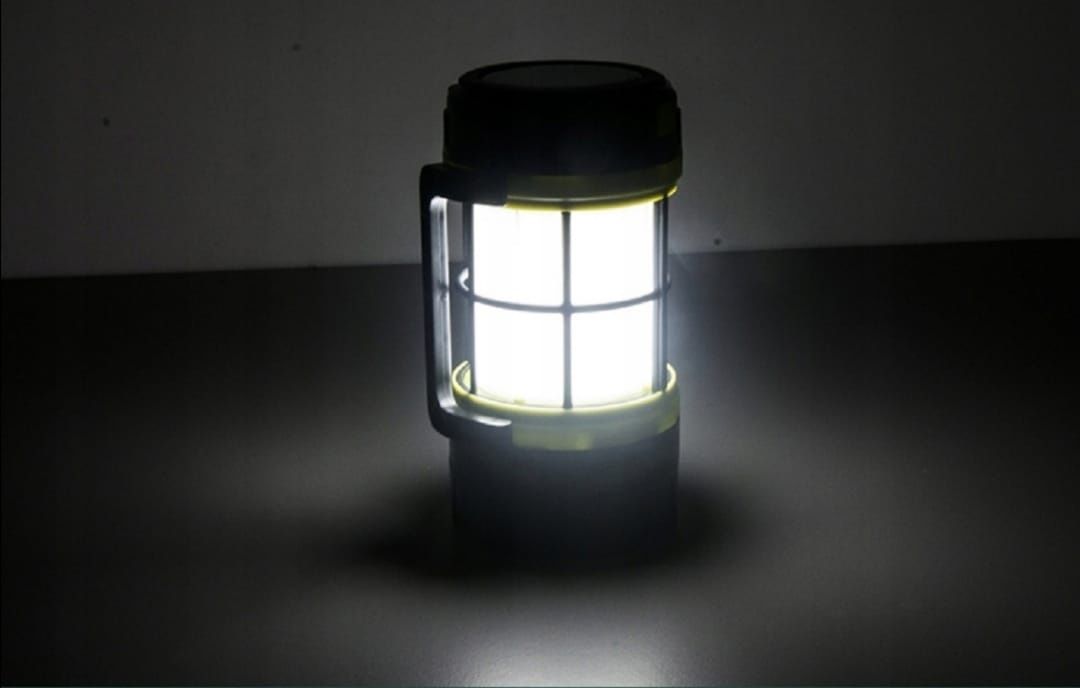 Mocna Latarka kempingowa LED solarna power Bank USB