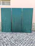 Portão de garagem de 3 folhas em chapa