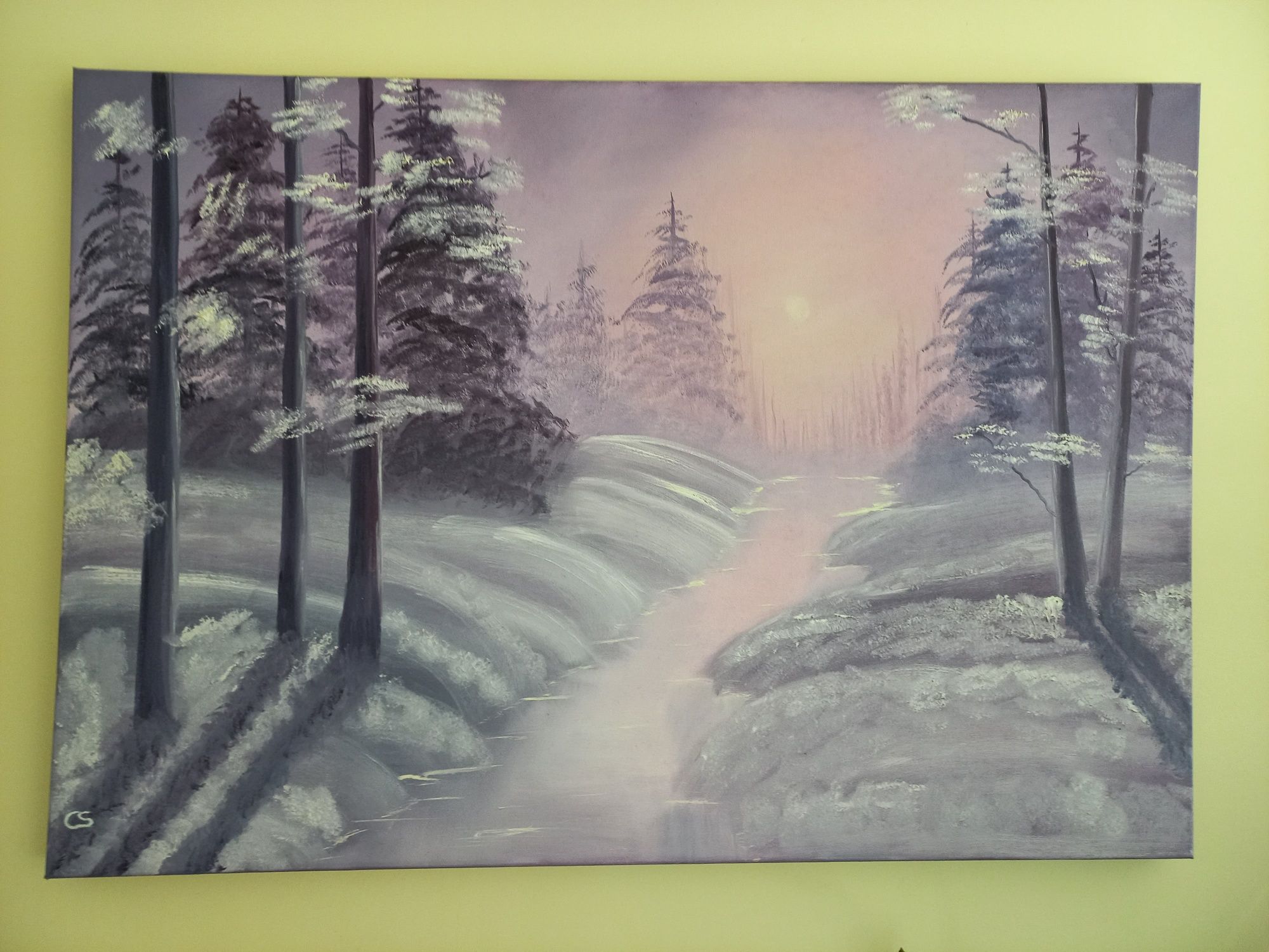 Pintura a Óleo de Inverno