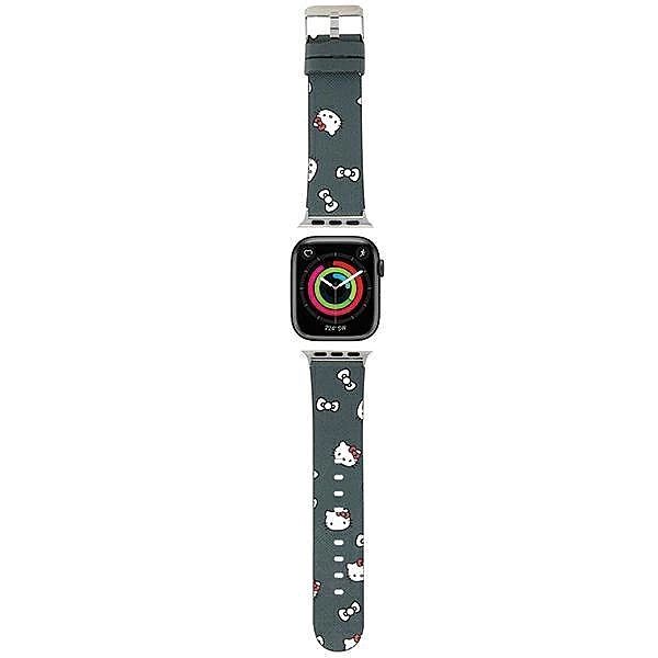 Pasek Hello Kitty Heads & Bows Pattern na Apple Watch 38/40/41mm - cza