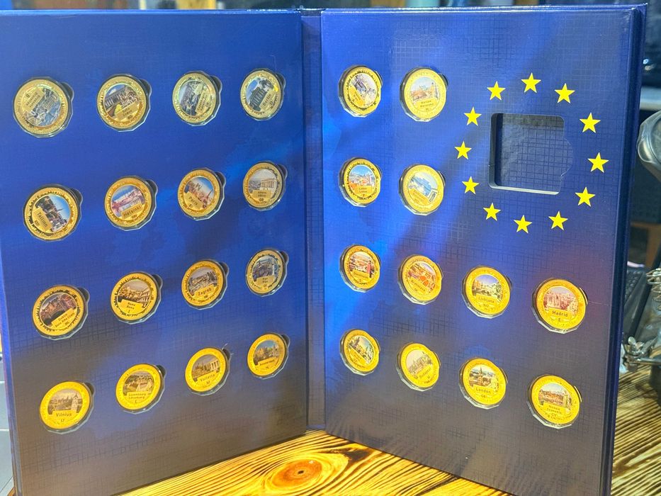 Zestaw monet stolice unii europejskiej 28szt