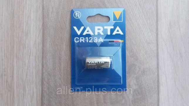 Батарейка литиевая VARTA CR123A LITHIUM 3V 1pc (есть ОПТ)