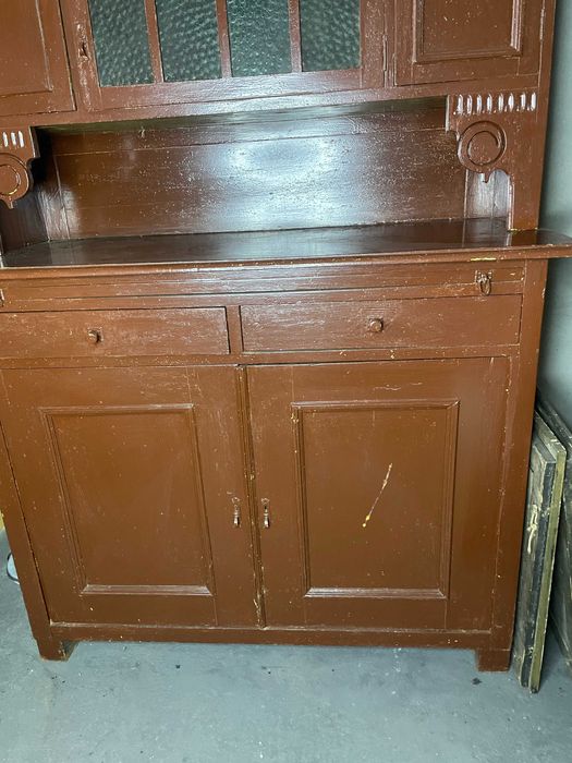 Kredens PRL komoda segment ludowszczyzna Vintage