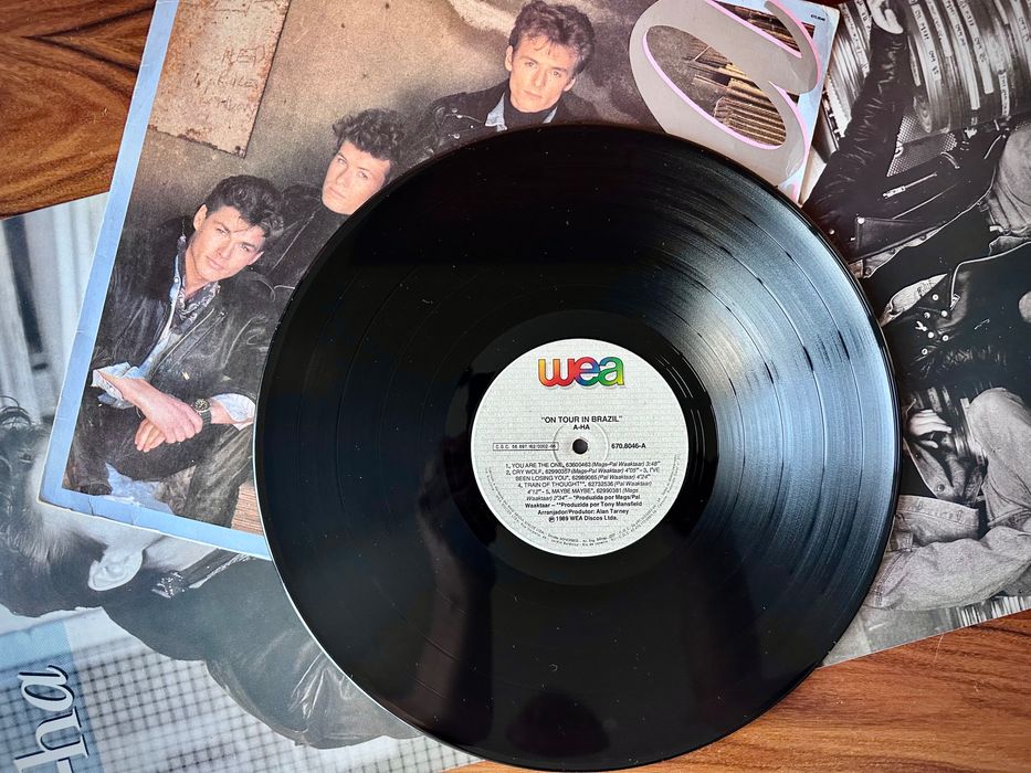 Disco vinil a-ha on tour in Brasil
