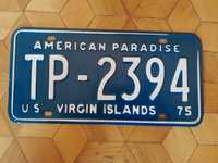 Virgin Island tablica rejestracyjna Usa oryginal