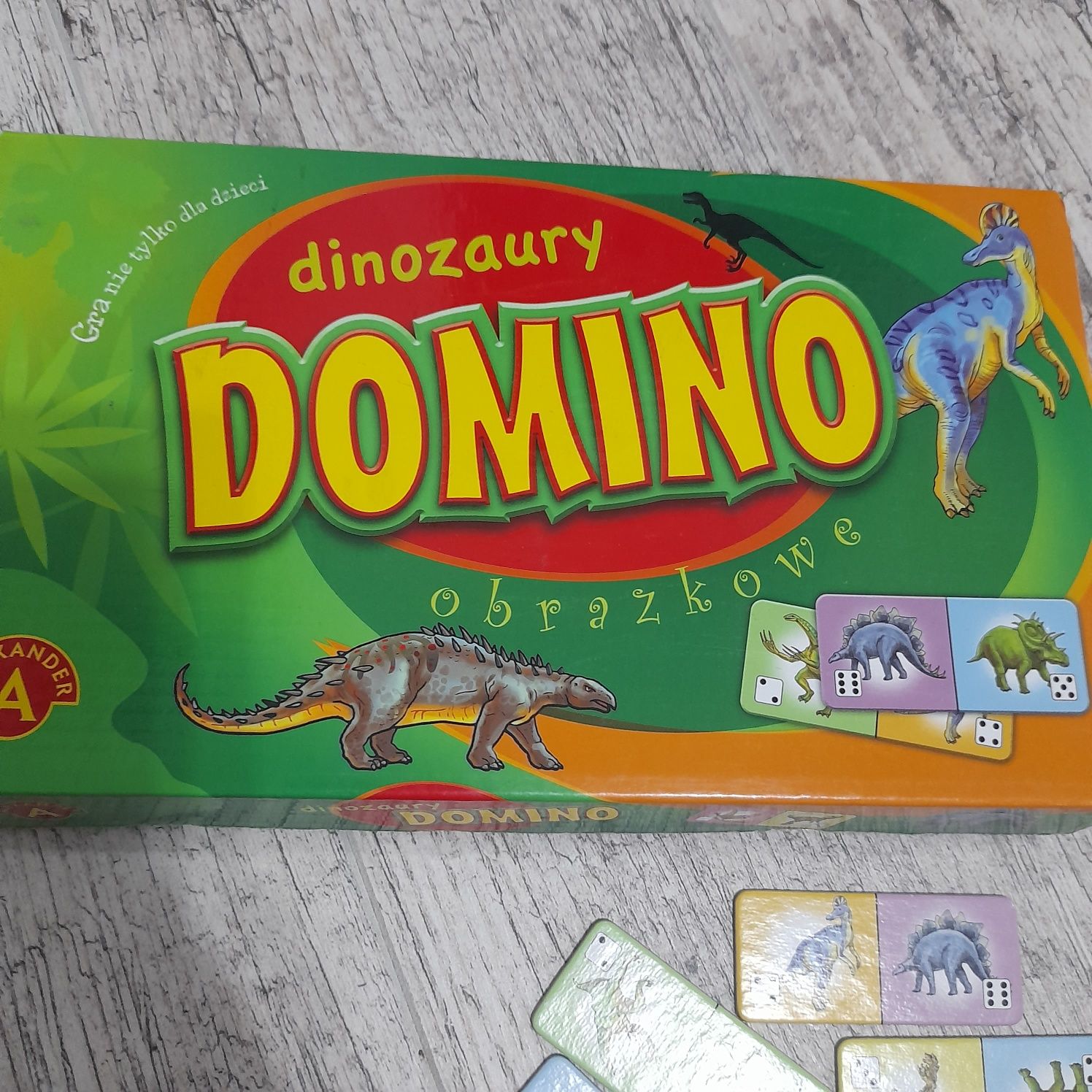 Domino obrazkowe dinozaury