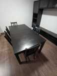 Mesa IKEA Bjursta com 6 cadeira