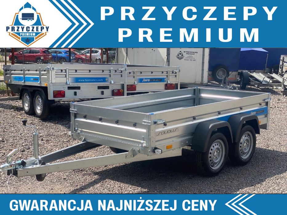 Przyczepa FARO SOLIDUS 263x125 dwuosiowa Bardzo Mocna Polski Produkt