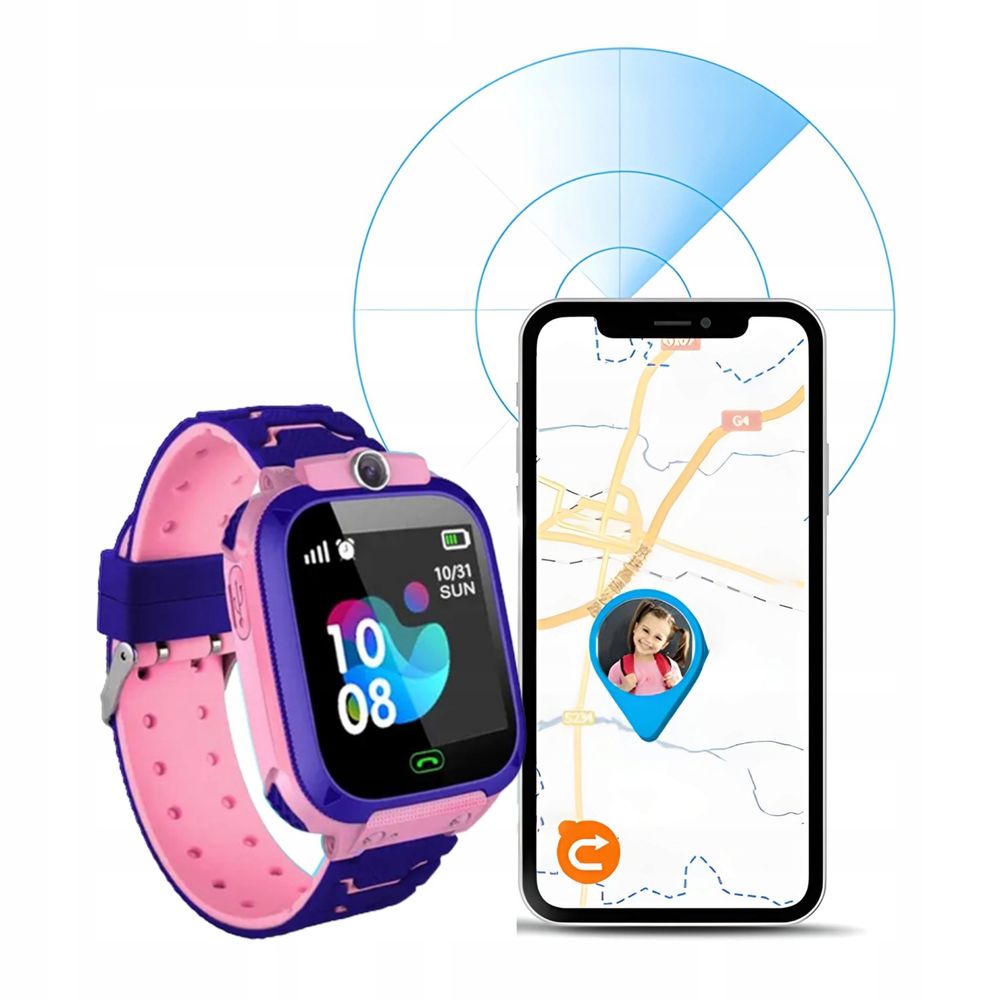 SMARTWATCH ZEGAREK DLA DZIECI lokalizator gps aparat latarka kontakty