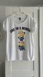 H&M divided koszulka tshirt biala minionki XS/34