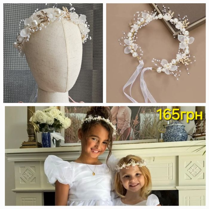 Детские заколки обруч ушки віночок для волосся резинки для девочки