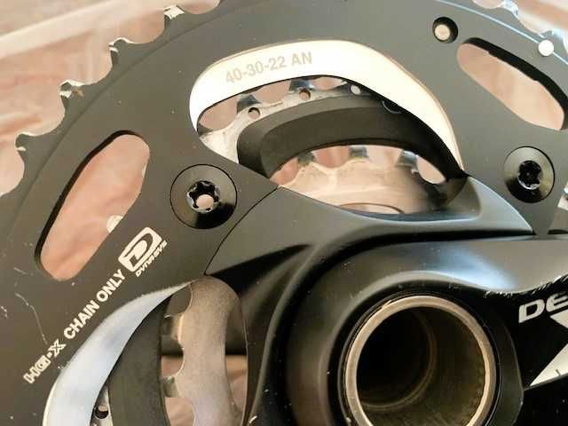 Discos Shimano SM-RT30 e Pedaleira Shimano XT - Usados
