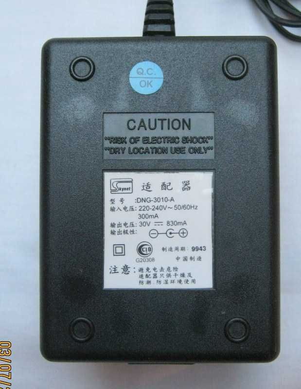 Zasilacz Skynet DNG-3010-A Out 30V 830mA