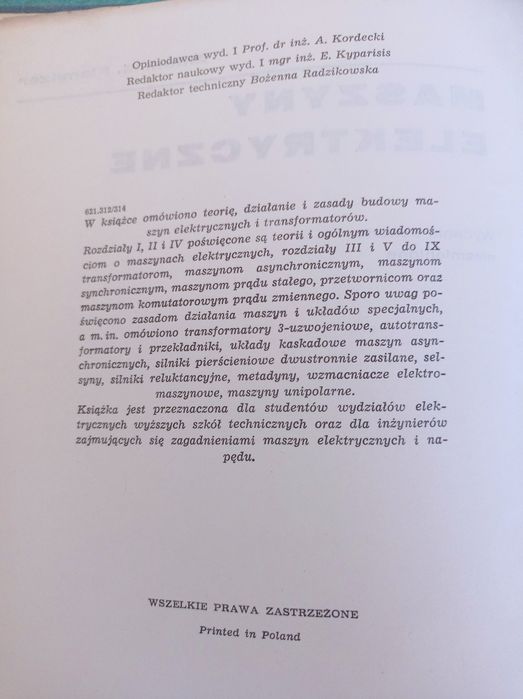 Plamitzer Antoni M - Maszyny elektryczne