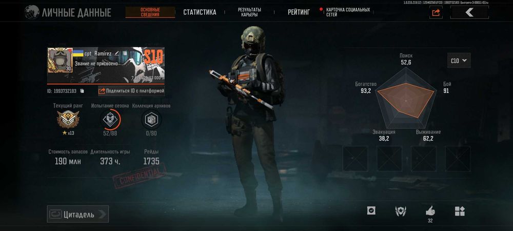 Аккаунт arena Breakout