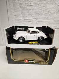 Kolekcjonerski model auta PORSCHE 356B Coupe 1961r firmy BURAGO