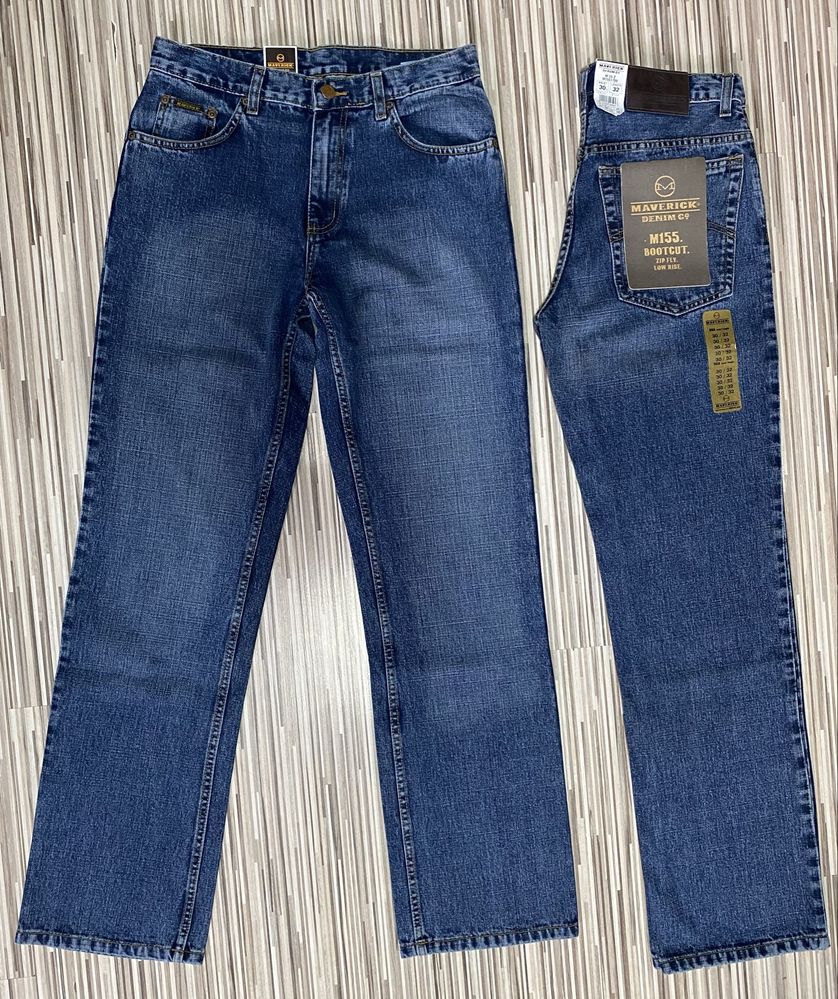 Spodnie męskie jeans 30/32 pas 74 cm Maverick nowe granatowe