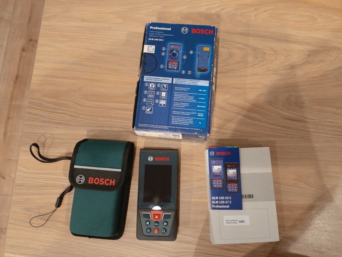 Nowy dalmierz laserowy Bosch GLM 100-25 C Professional