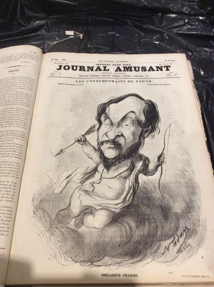 Journal Amusant de 1859 - Frances ( livro jornal antigo )