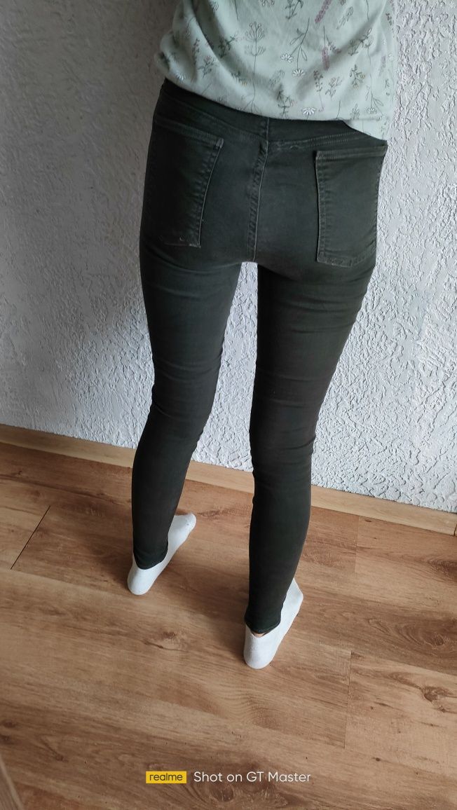 Spodnie jeansowe khaki rurki