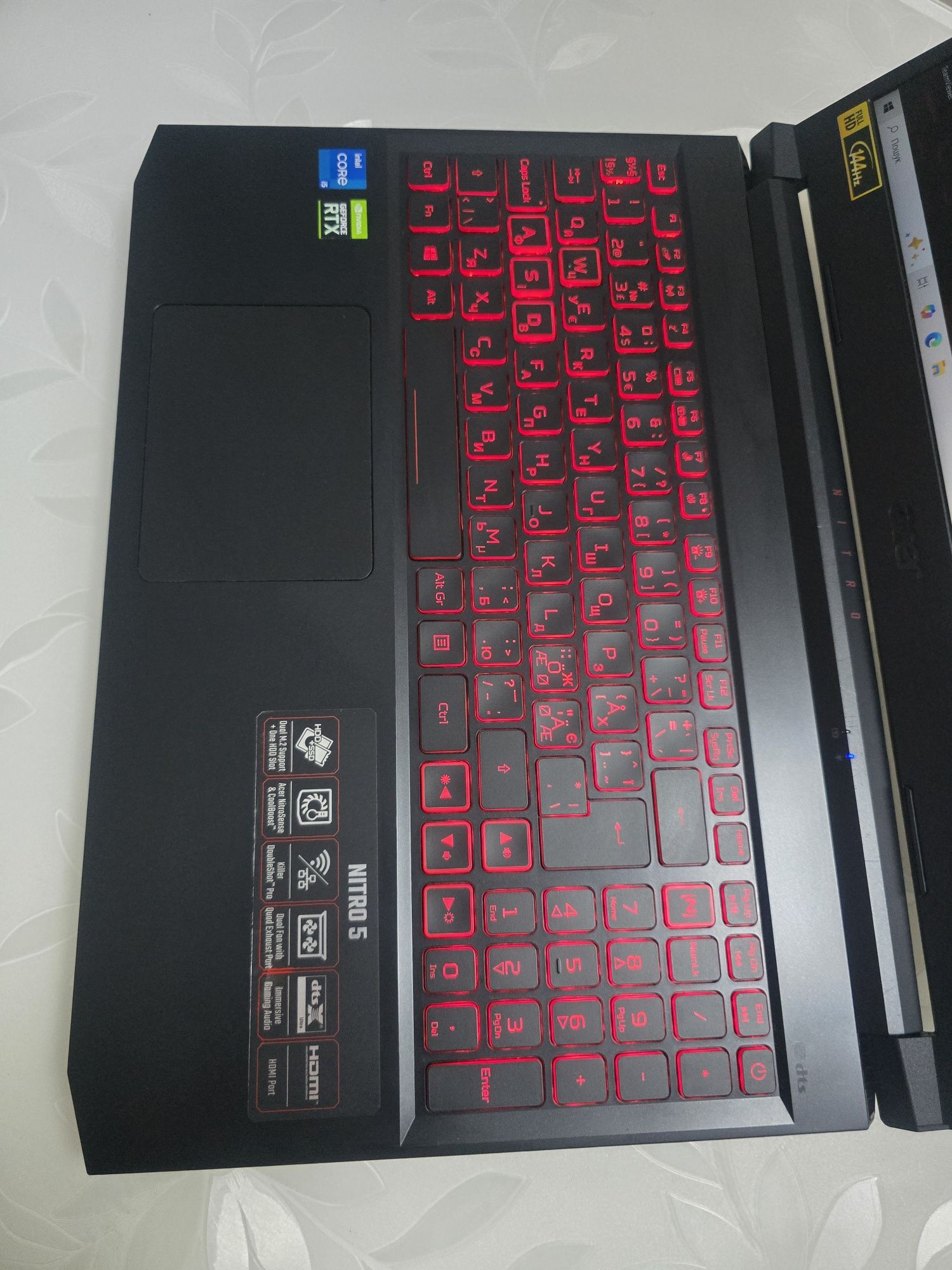 Acer Nitro 5/144Hz/i5-11400H/SSD:1TB/RTX 3050 Ti/RAM:16GB
