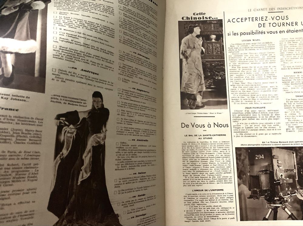 Revistas cinémonde anos 30