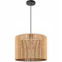 LAMPA WISZĄCA BOHO naturalna brąz sznurek jutowy 25CM APP1323