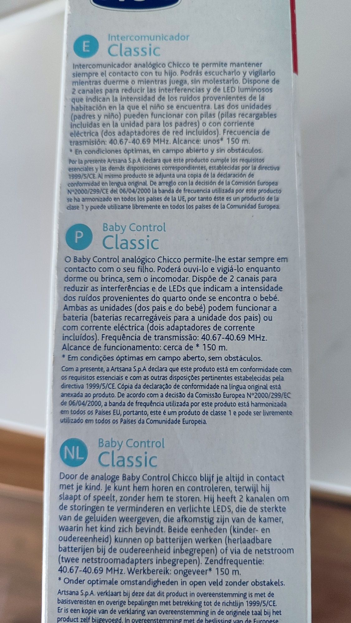 Intercomunicador bebé Chicco