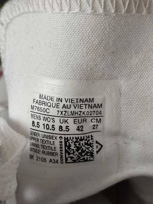 Ténis bota brancos Chuck Tailor All Star - Tamanho 42