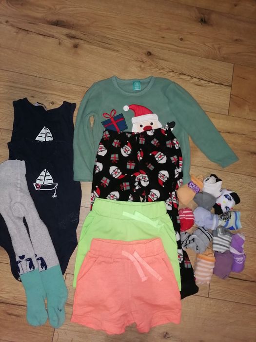 Zestaw 6 ubranka dla chłopca rozmiar 92