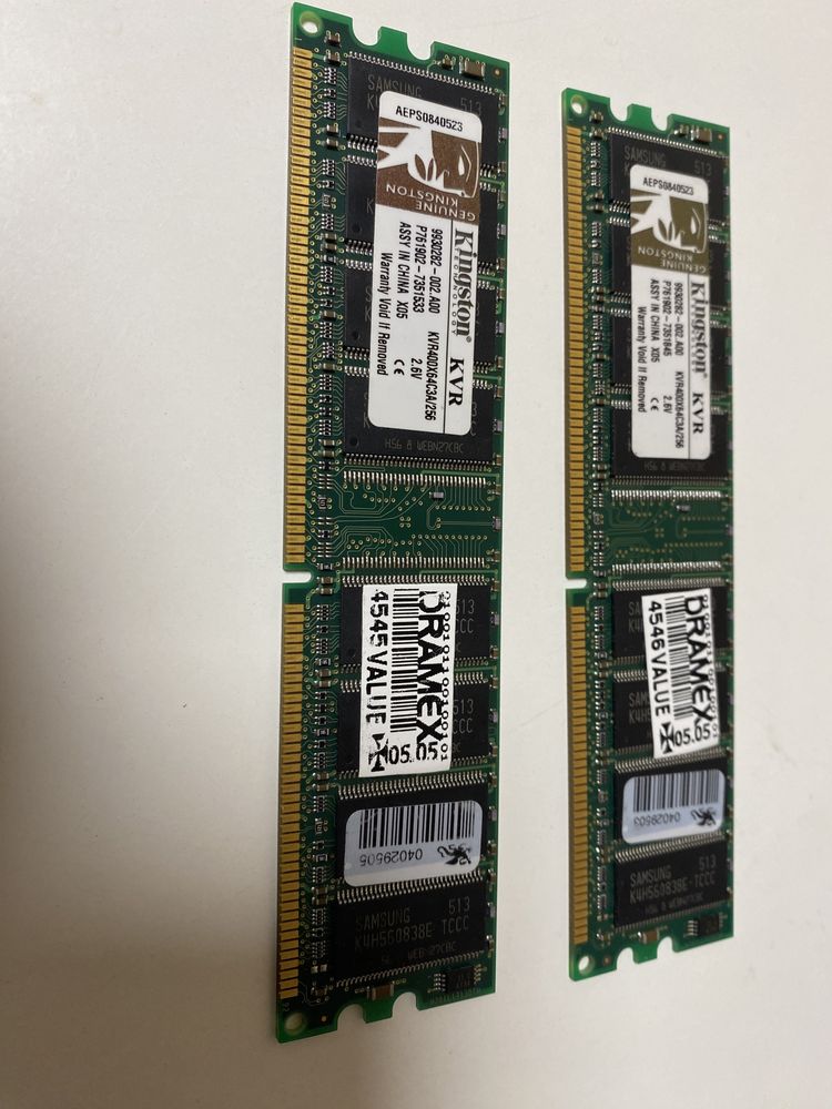 Pamięć RAM Kingston DDR1 KVR400x64c3a/ 256 x2