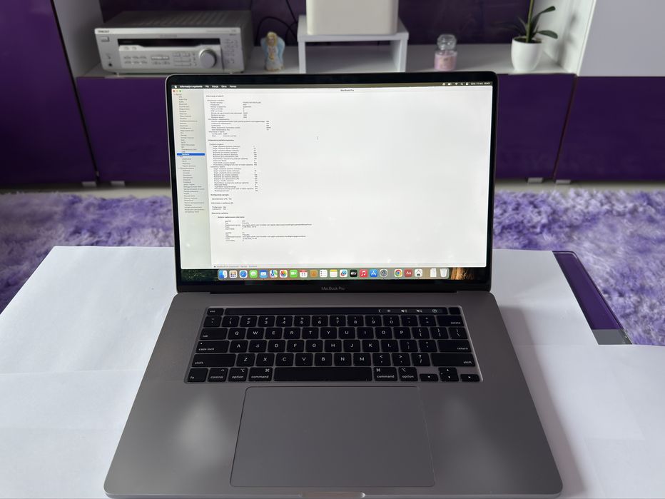 Apple MacBook Pro 16’ 2019r. 2TB dysk, 64GB RAM, i9 2.4 GHz, OKAZJA!