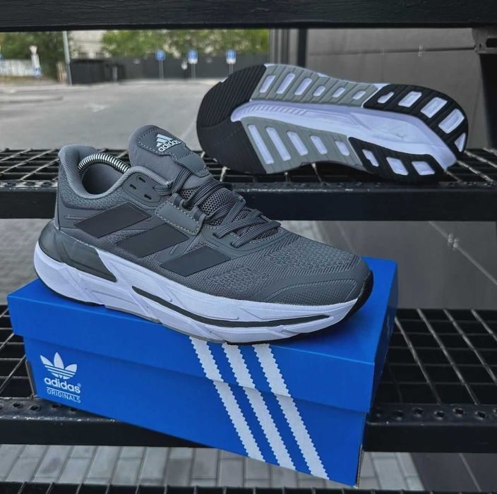 Кроссовки Адидас мужские Adidas сеточка серые
