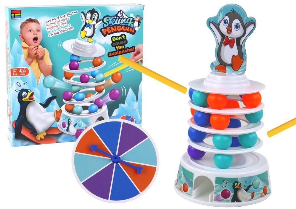 Gra Zręcznościowa Pingwin Zjeżdżalnia, Leantoys