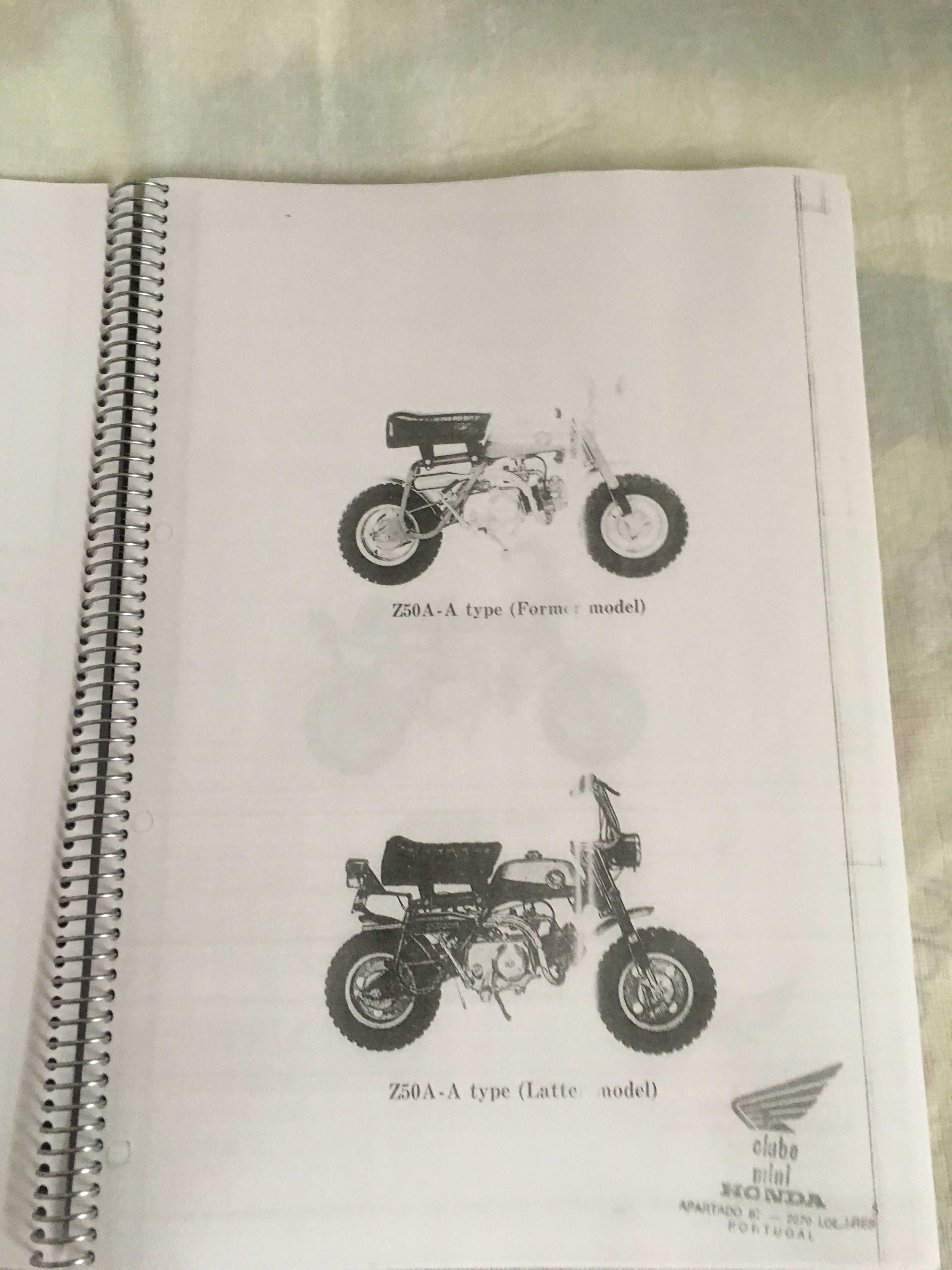 Honda Mini Trail Z50A Parts List (K0-K1-K2)