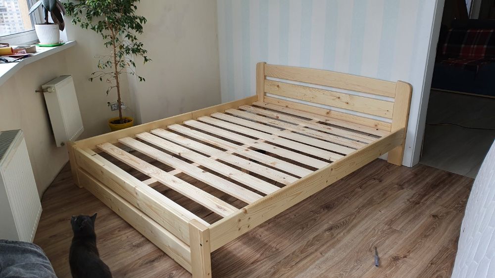 Ліжко з сосни массив дерева Оскар .Соснове ліжко. Кровать деревянная
