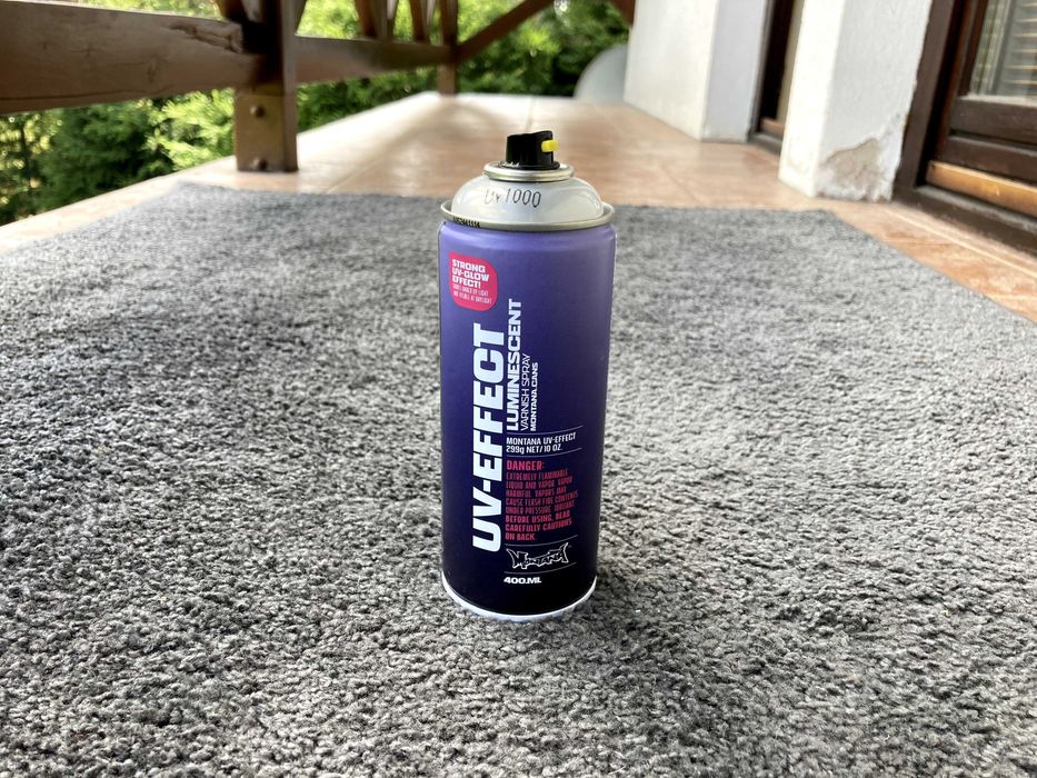 Farba UV Montana UV-EFFECT SPRAY Bezbarwny Lakier 400ml – NOWY