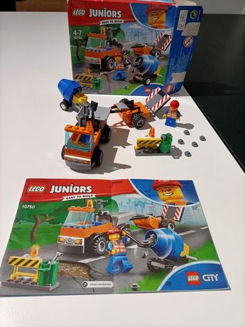 LEGO 10750  Juniors roboty drogowe budowanie