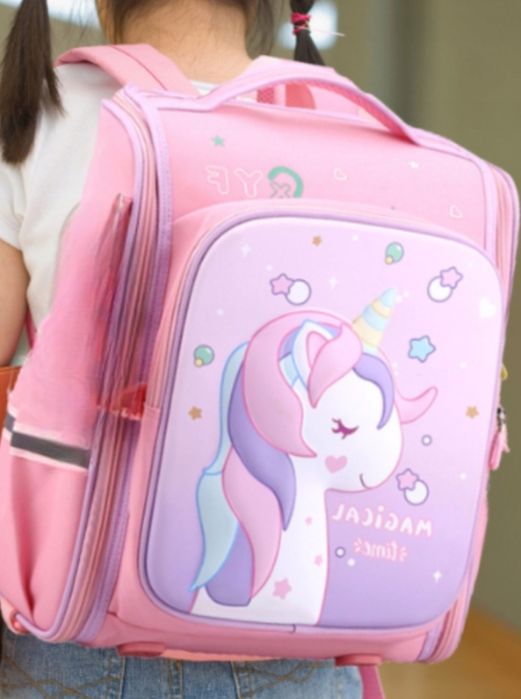 Plecak szkolny dla dziewczynki różowy