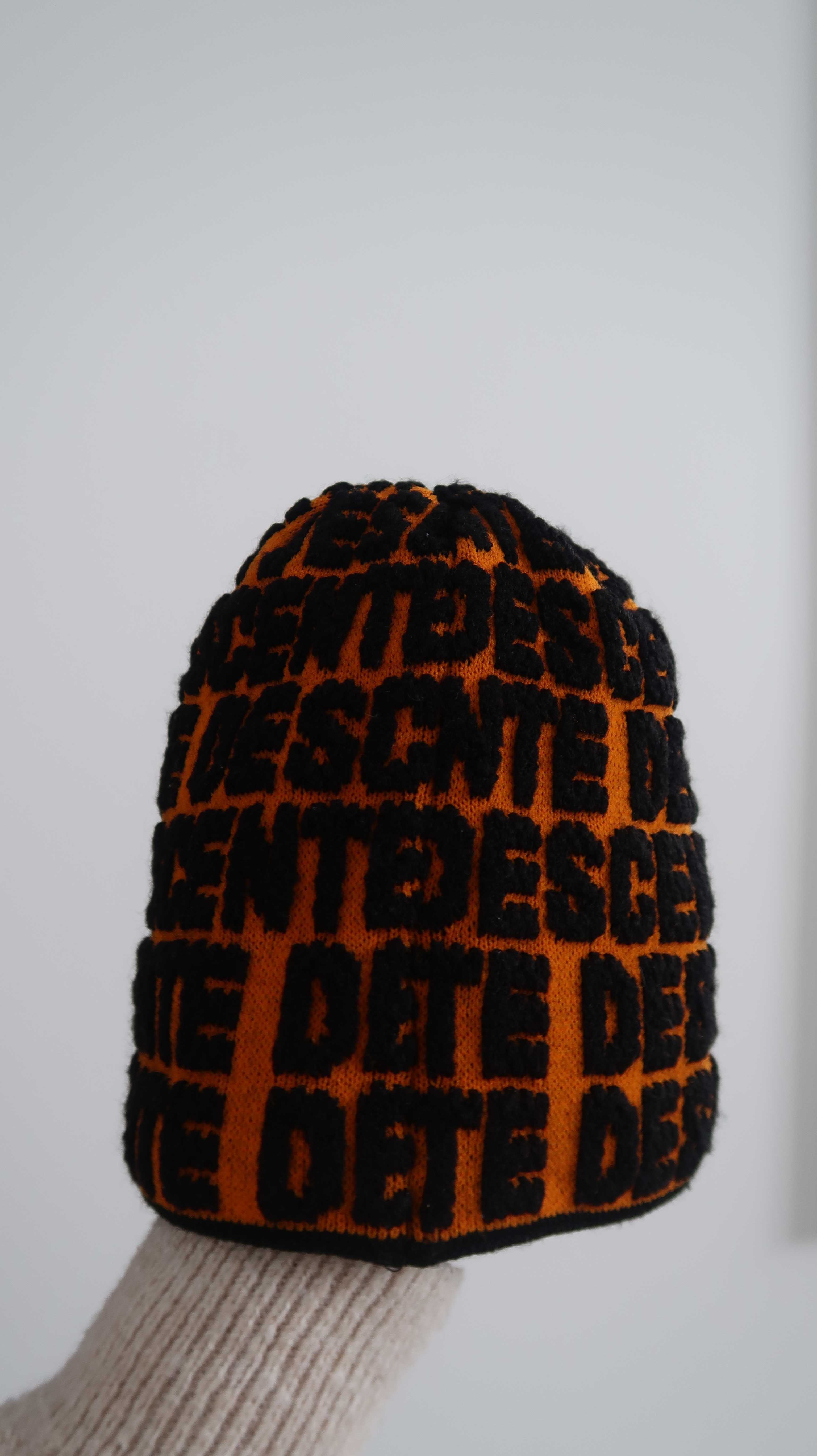 czapka narciarska DESCENTE - kolor pomarańczowy