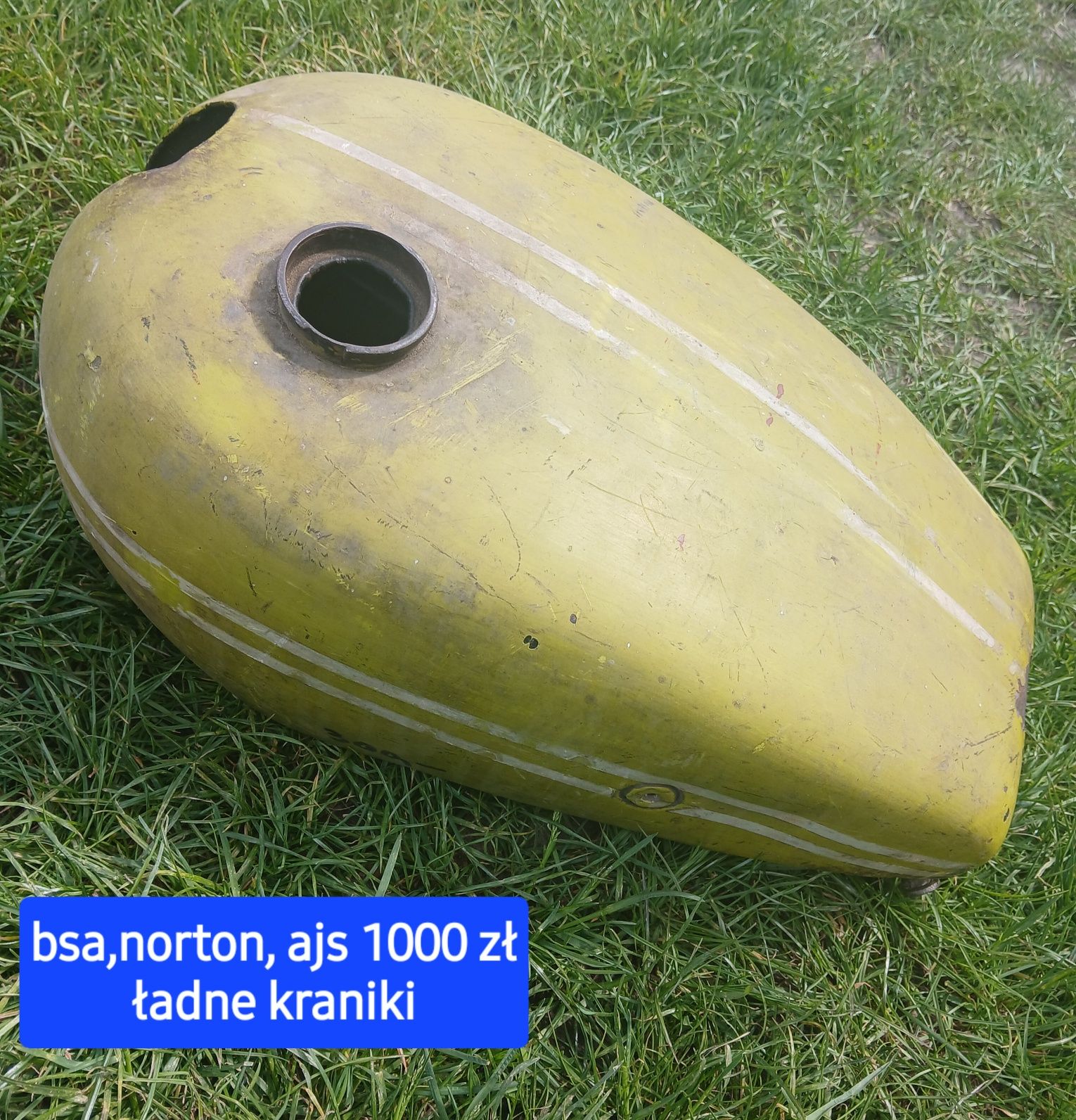 Kolekcjonerski zbiornik paliwa bsa norton ajs