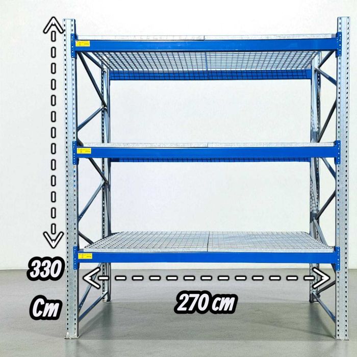 Fv Regały magazynowe paletowe krata wema