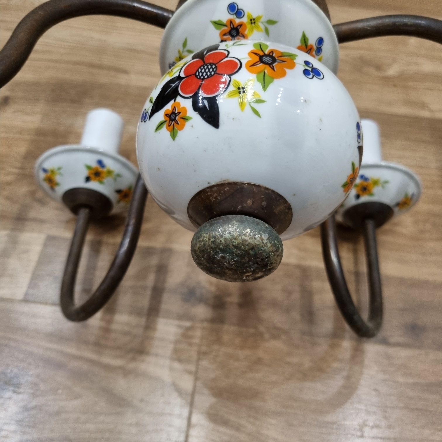 Lampa wisząca żyrandol  prl