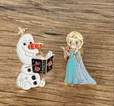 Pin znaczek przypinka badge Olaf Elsa Kraina Lodu Disney