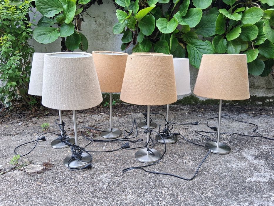 Candeeiro cromado 55cms