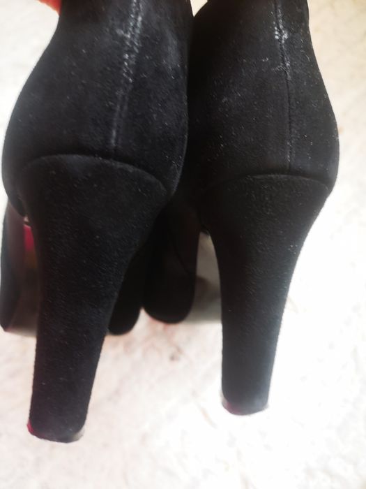 Lavorazione artigiana Italy botki z ukrytą platformą 36