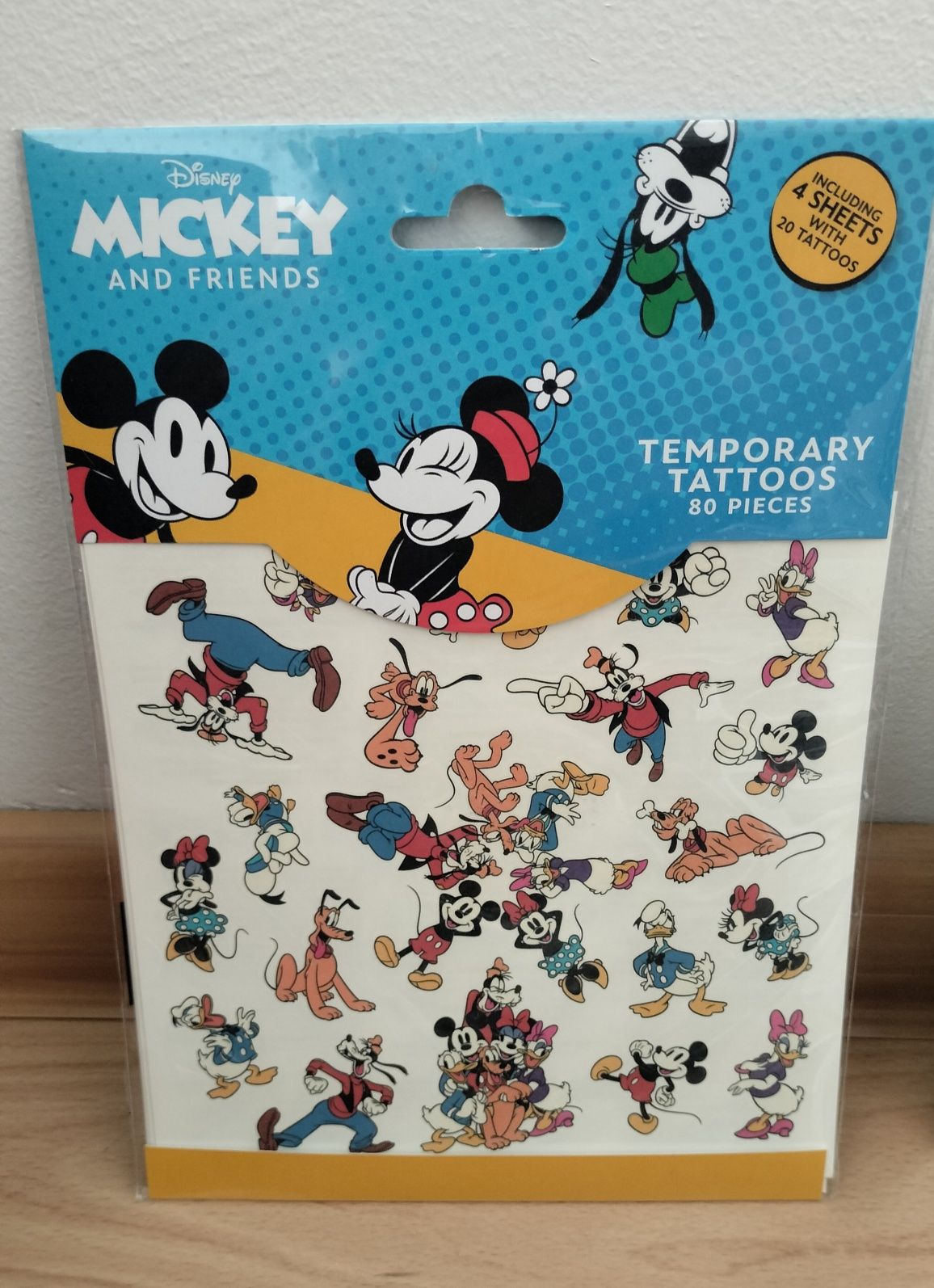 Zestaw 80 szt. tatuaży Myszka Miki / Tatuaże Disney