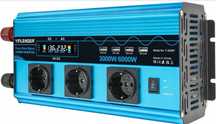 Przetwornica napięcia 12V/230V 3000W/6000W czysty sinus +pilot